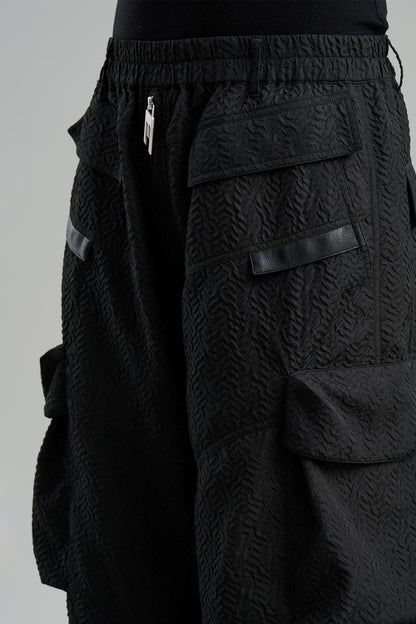 Textured Pocket Work Pants