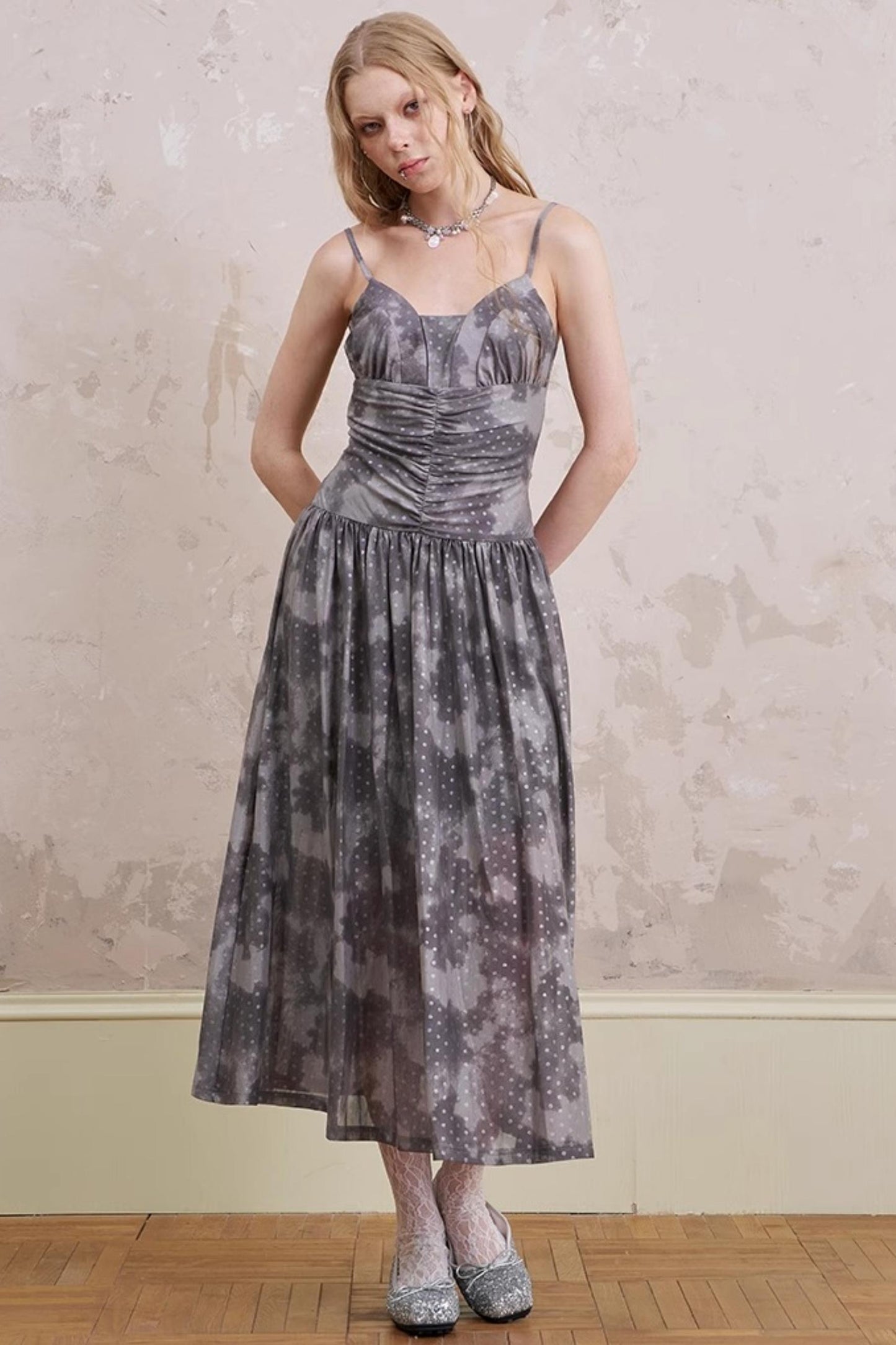 Polka Dot Maxi Dress