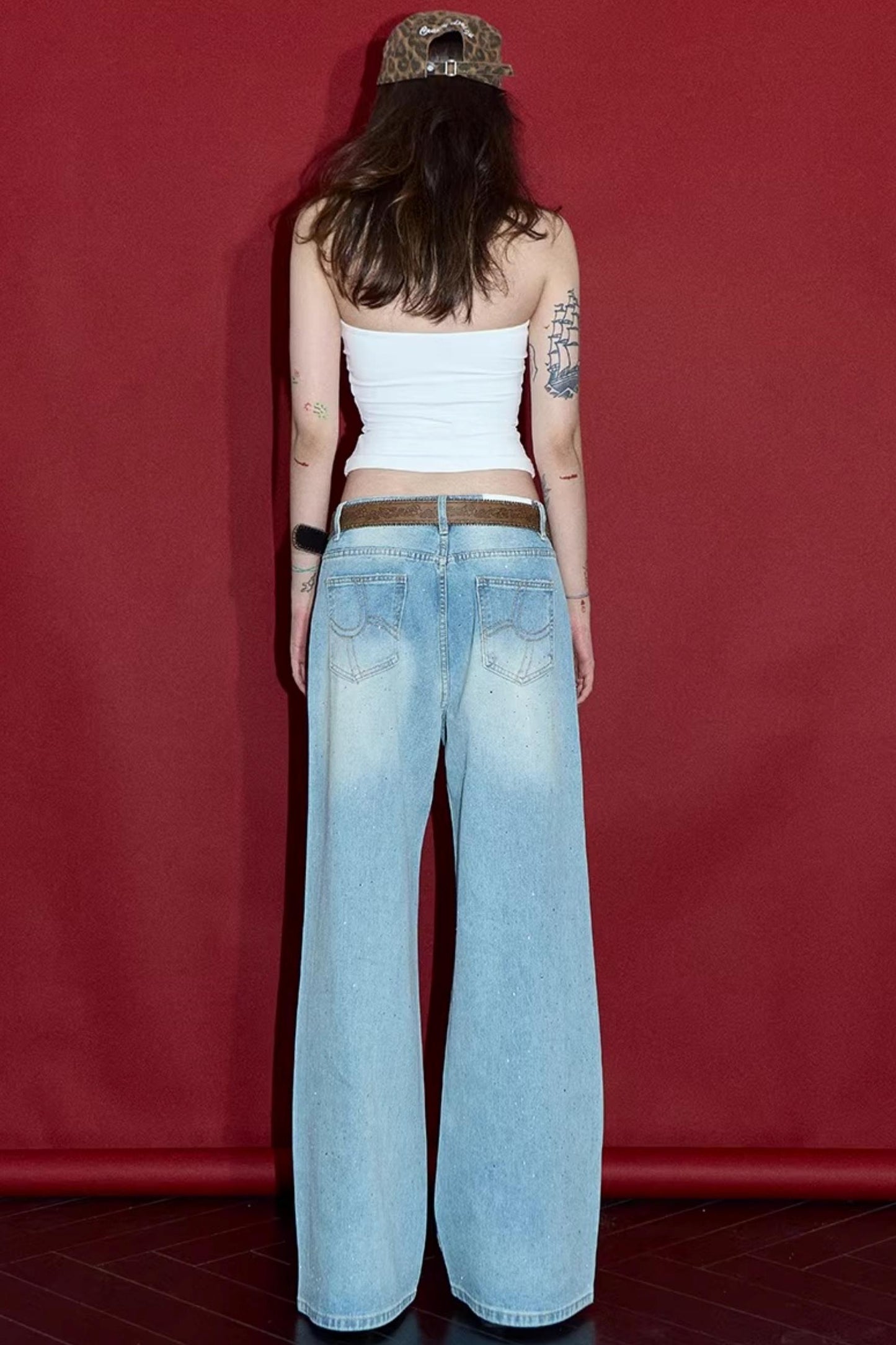 Starry Sky Gemstone Jeans