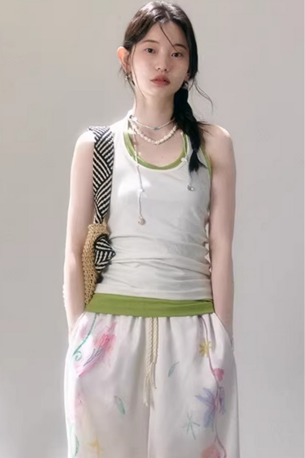 Layered U-Neck Camisole Top