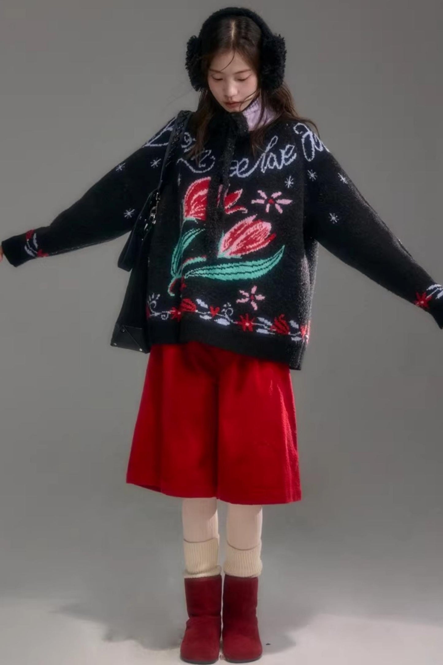 Snowy Night Wool Sweater Set-Up