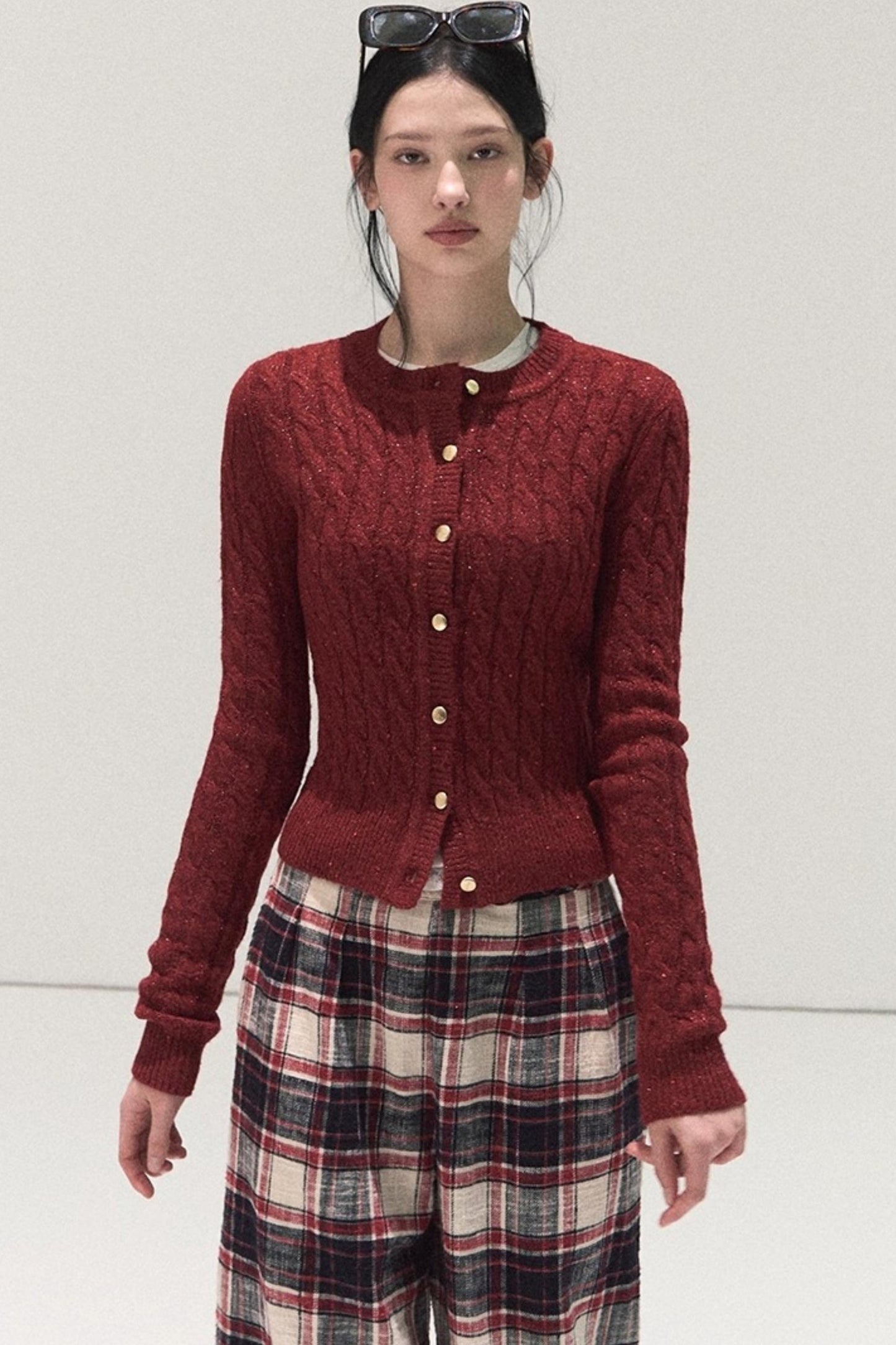 Pure Cotton Plaid Winter Pants