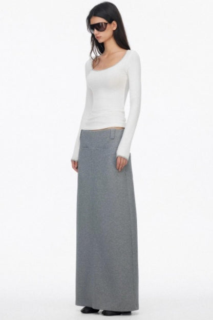 Versatile Slimming Straight Skirt