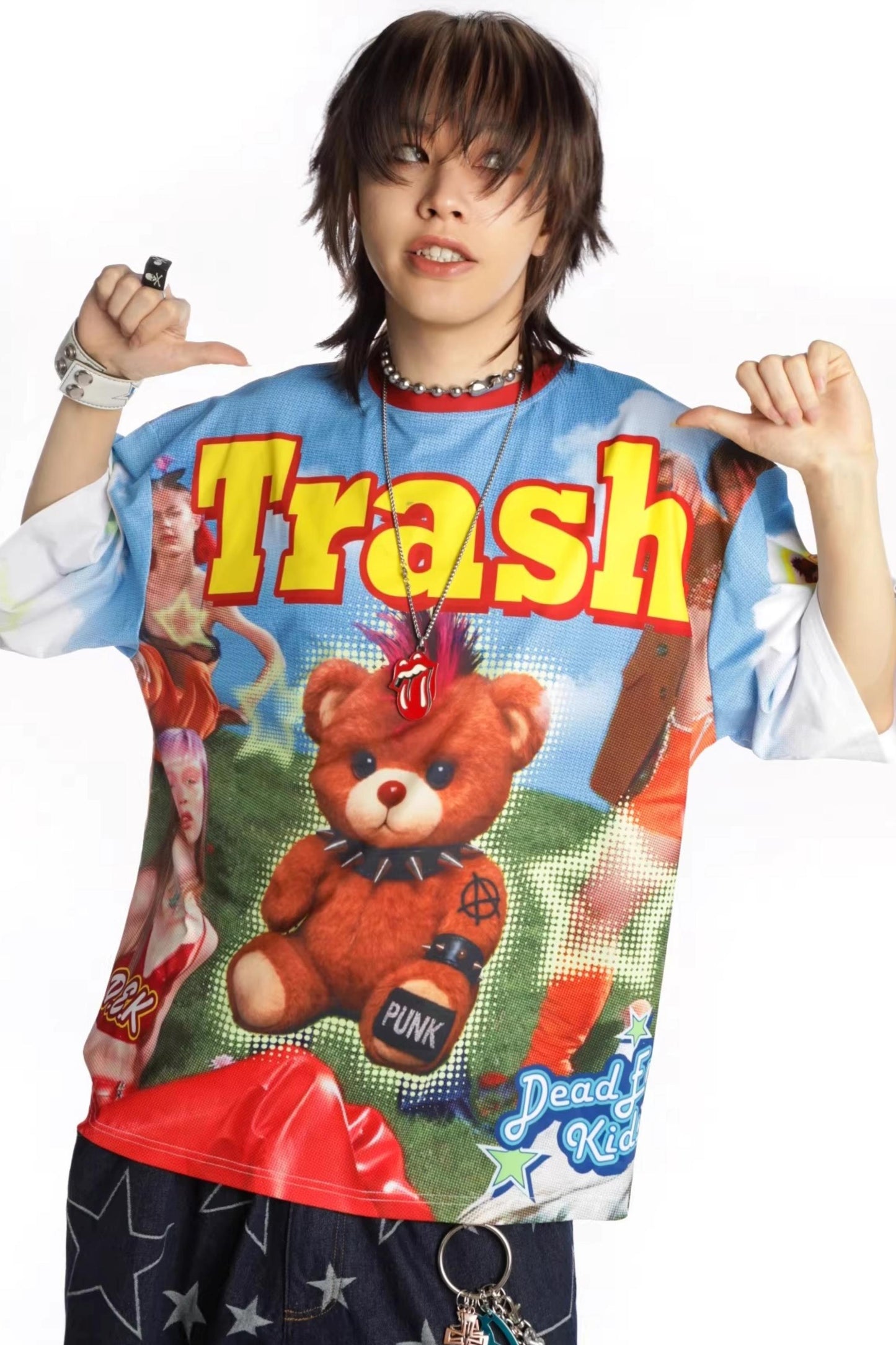 Subculture Bear Print T-Shirt