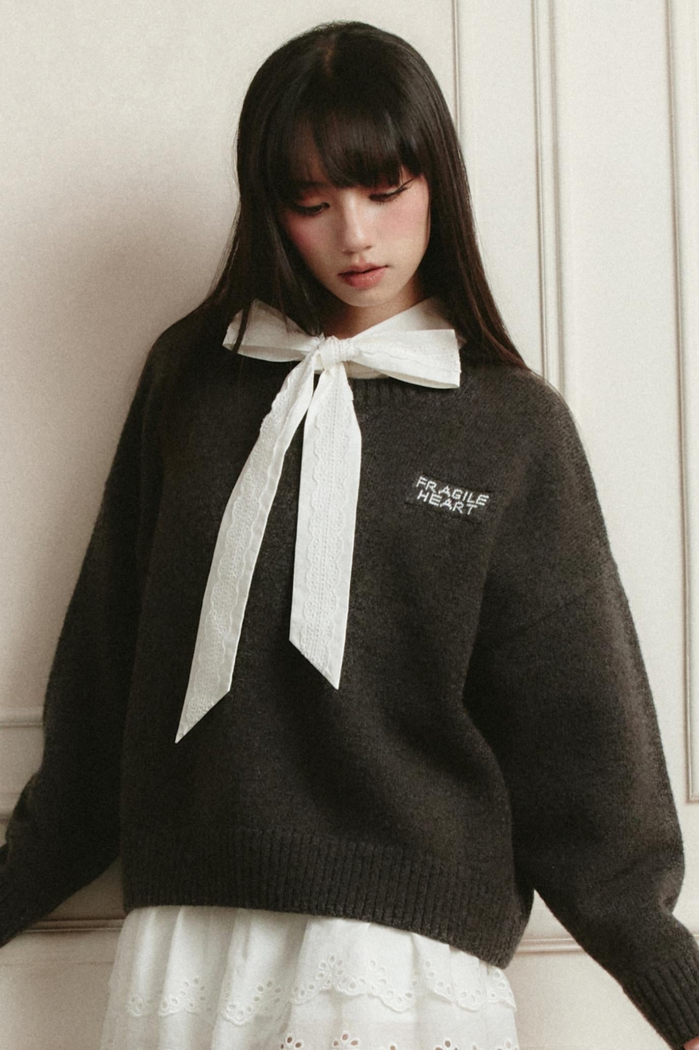 High School Korean Loose Sweater