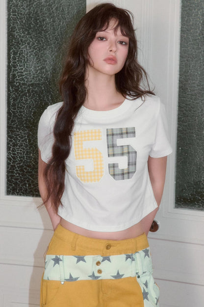 New Retro Digital Short Sleeve T-Shirt