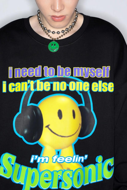 Relax Smiley Sweat Top