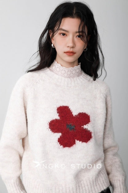 Ingko Cloud Floral Sweater