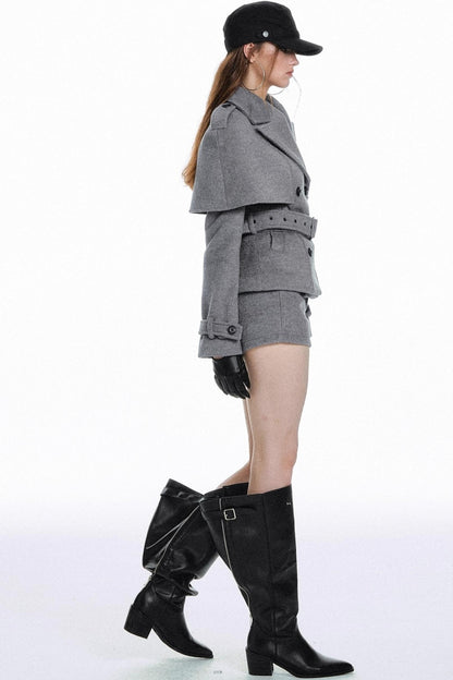 British Woolen Jacket With Shorts Set-Up