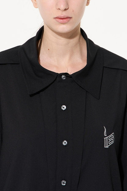 Two-Tone Oversized Long Sleeve Tee