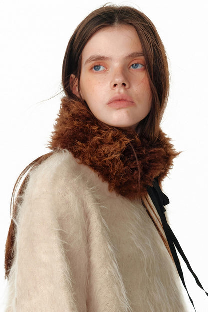 Faux Fur Collar Scarf