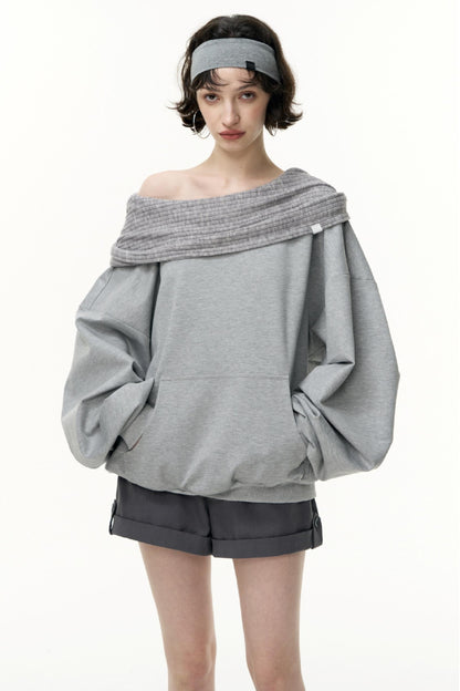 Loose Hooded Sweatshirt