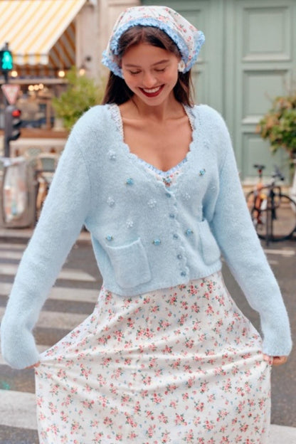 Blue French Pastoral Dress Set-Up