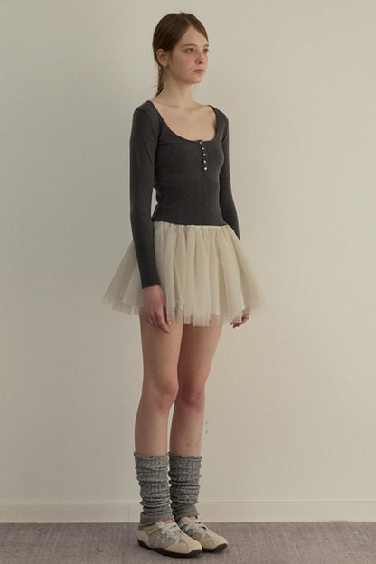 Romantic Knit Pants Set-Up