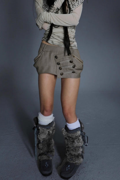 Autumn Original Puffy Cut Short Skirt