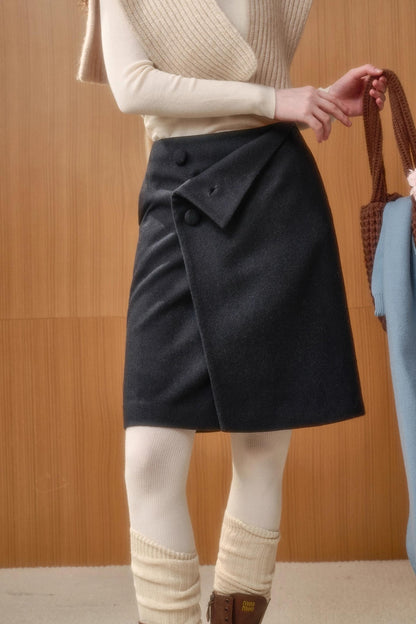 Fluffy Woolen Warm Skirt