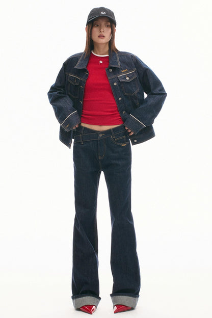 Retro Denim Cowboy Jacket Set-Up