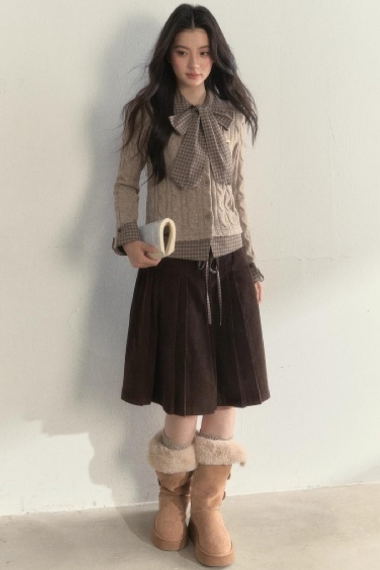 Retro Twist Knit Sweater