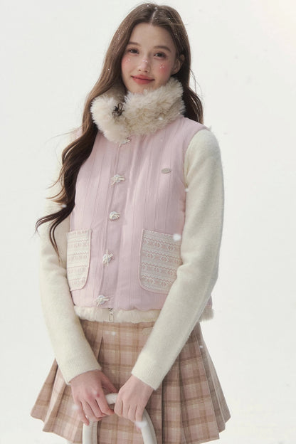 Sweet Berry Reversible Vest Jacket