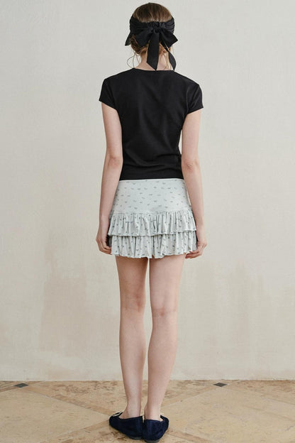Floral Ruffled Cake Skirt