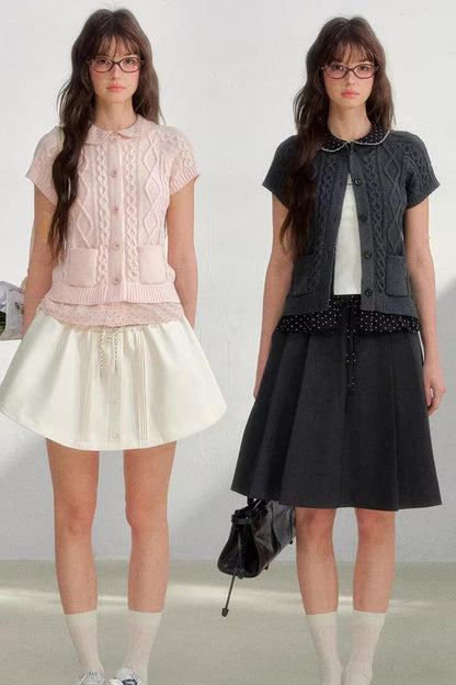 Knitted Korean Two-Piece Sweater