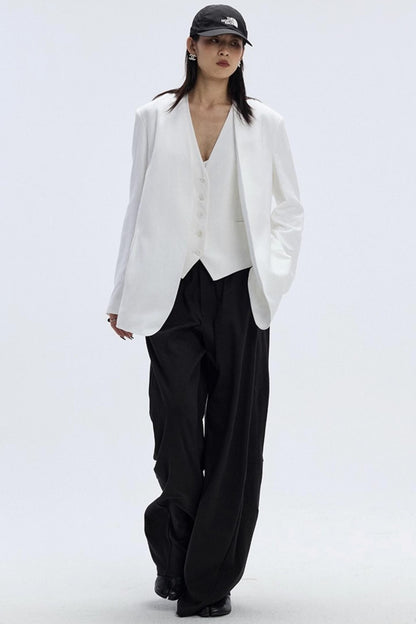 Autumn Elasticated Waist Womens Trousers