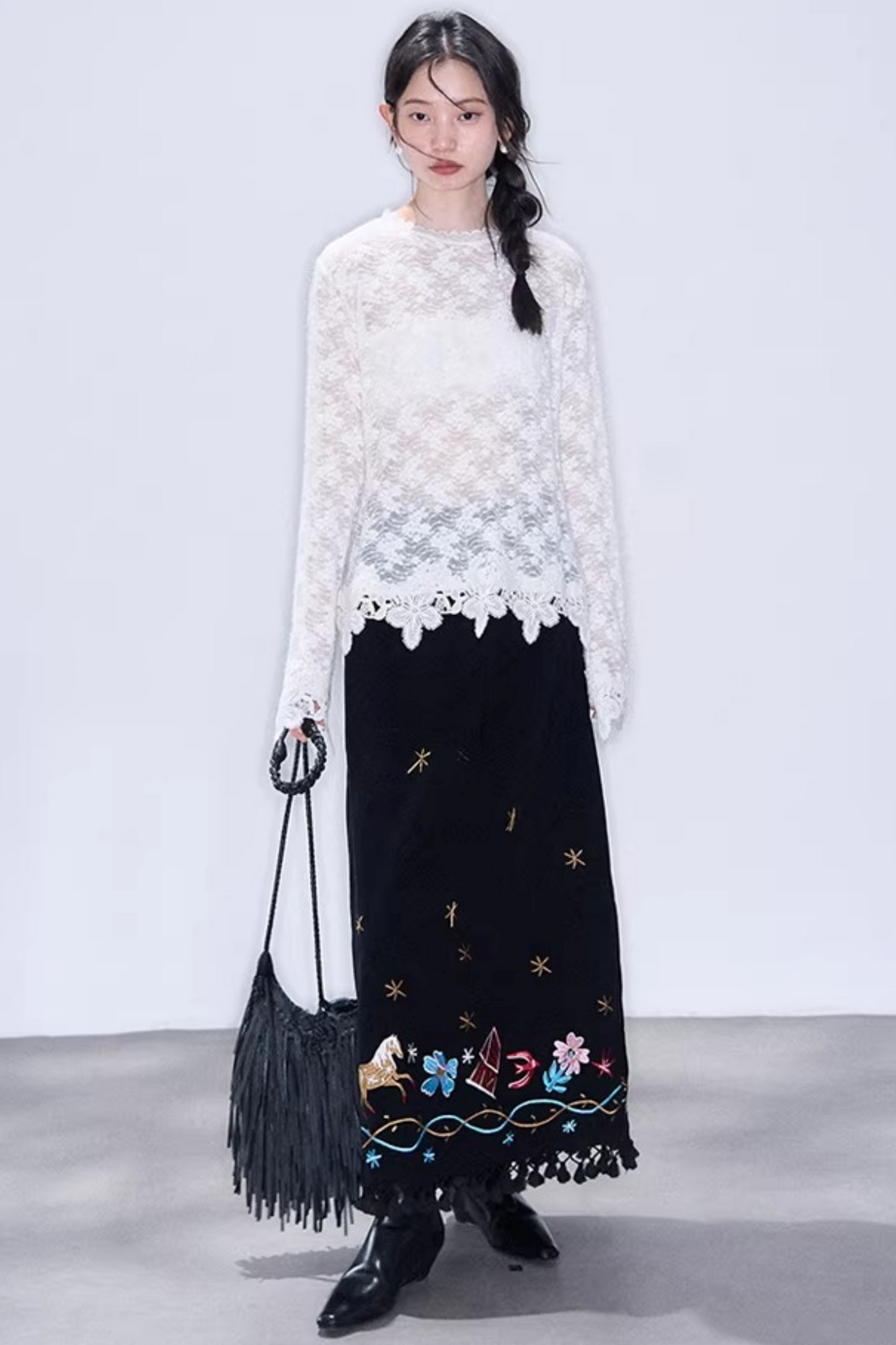 Delicate Lace Trim Top