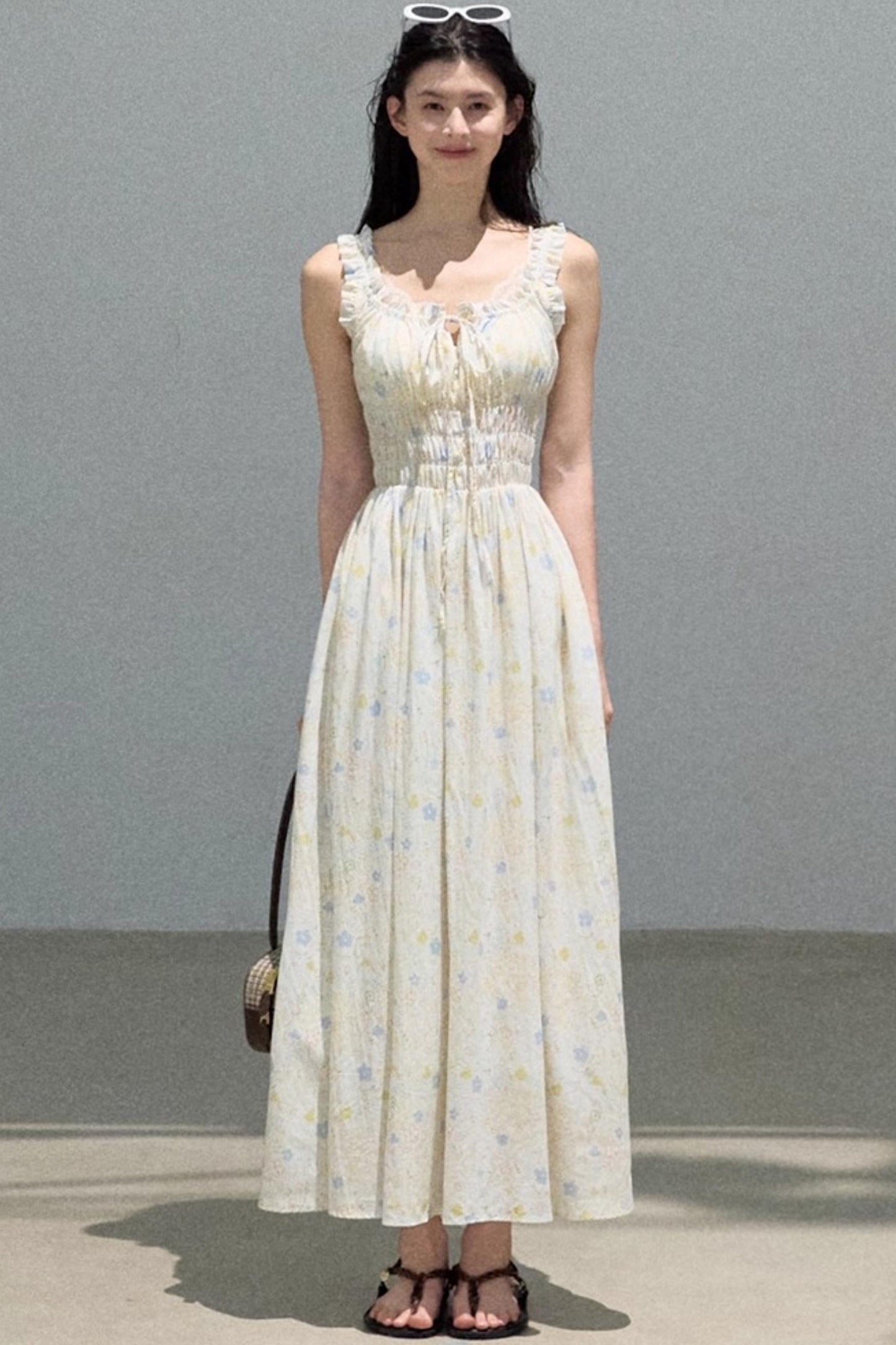 Bubbling Soda Sleeveless Slip Dress