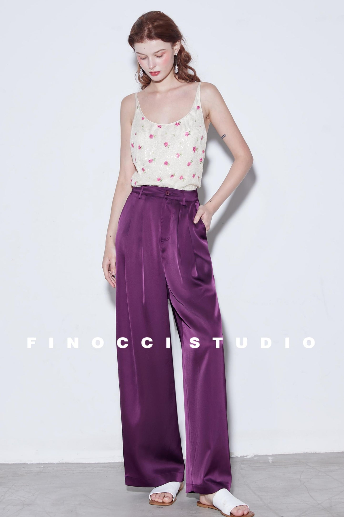 Breeze Pleat Wide-Leg Pants