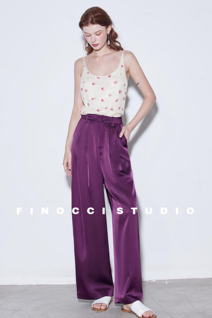 Breeze Pleat Wide-Leg Pants