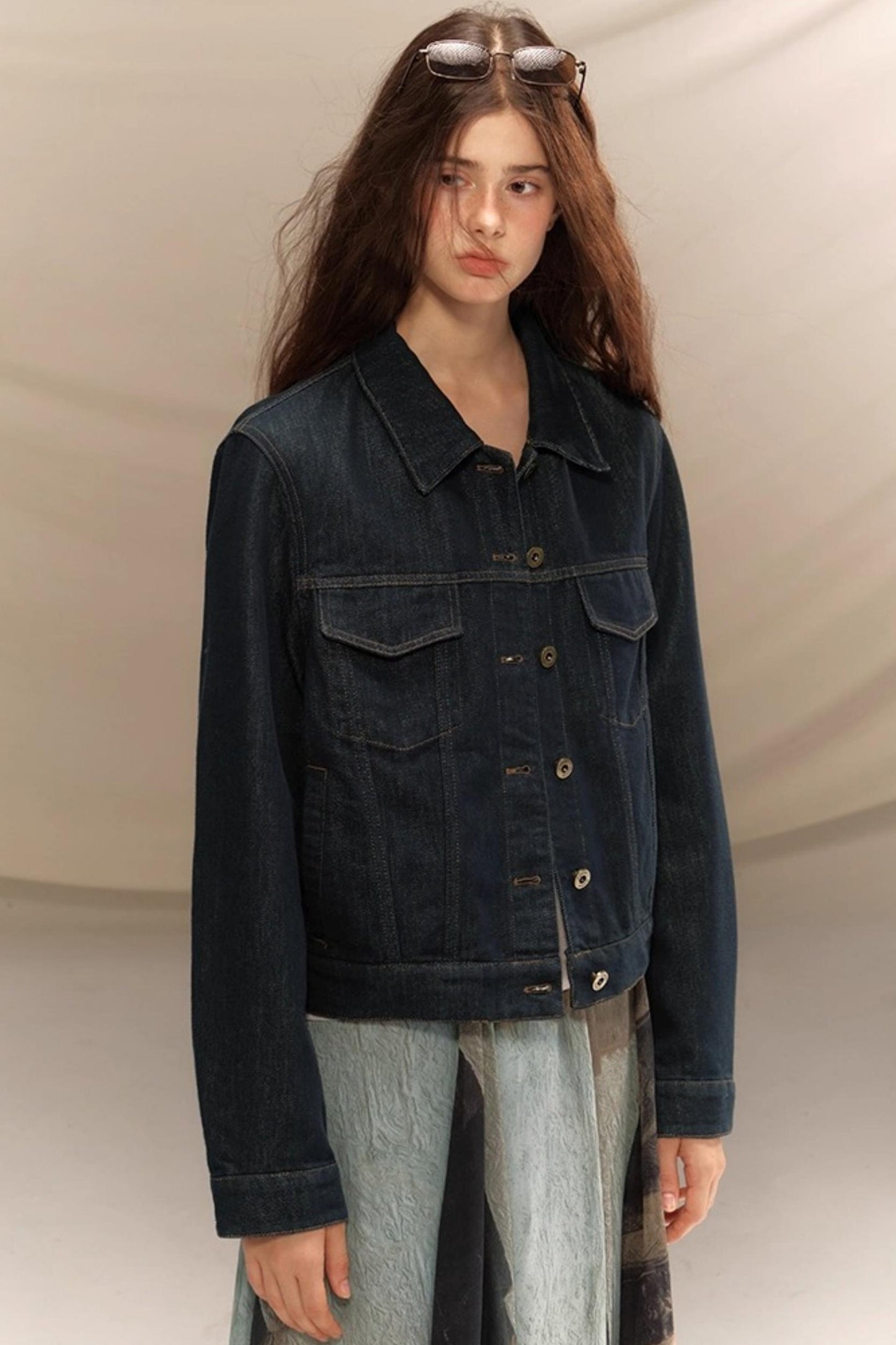 Raw Washed Amber Denim Jacket