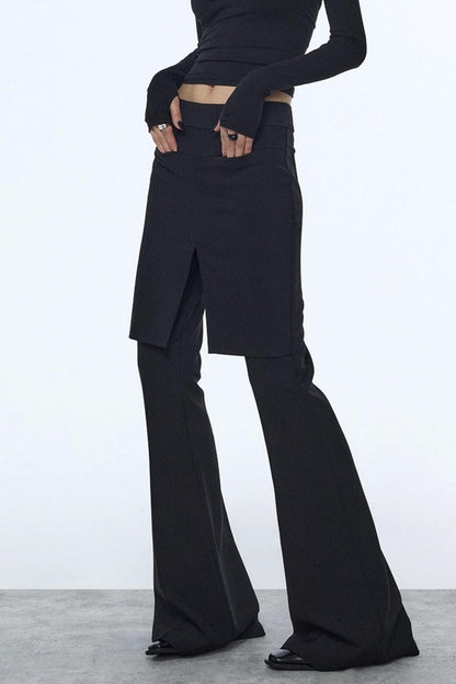 Winter Slim Black Trousers