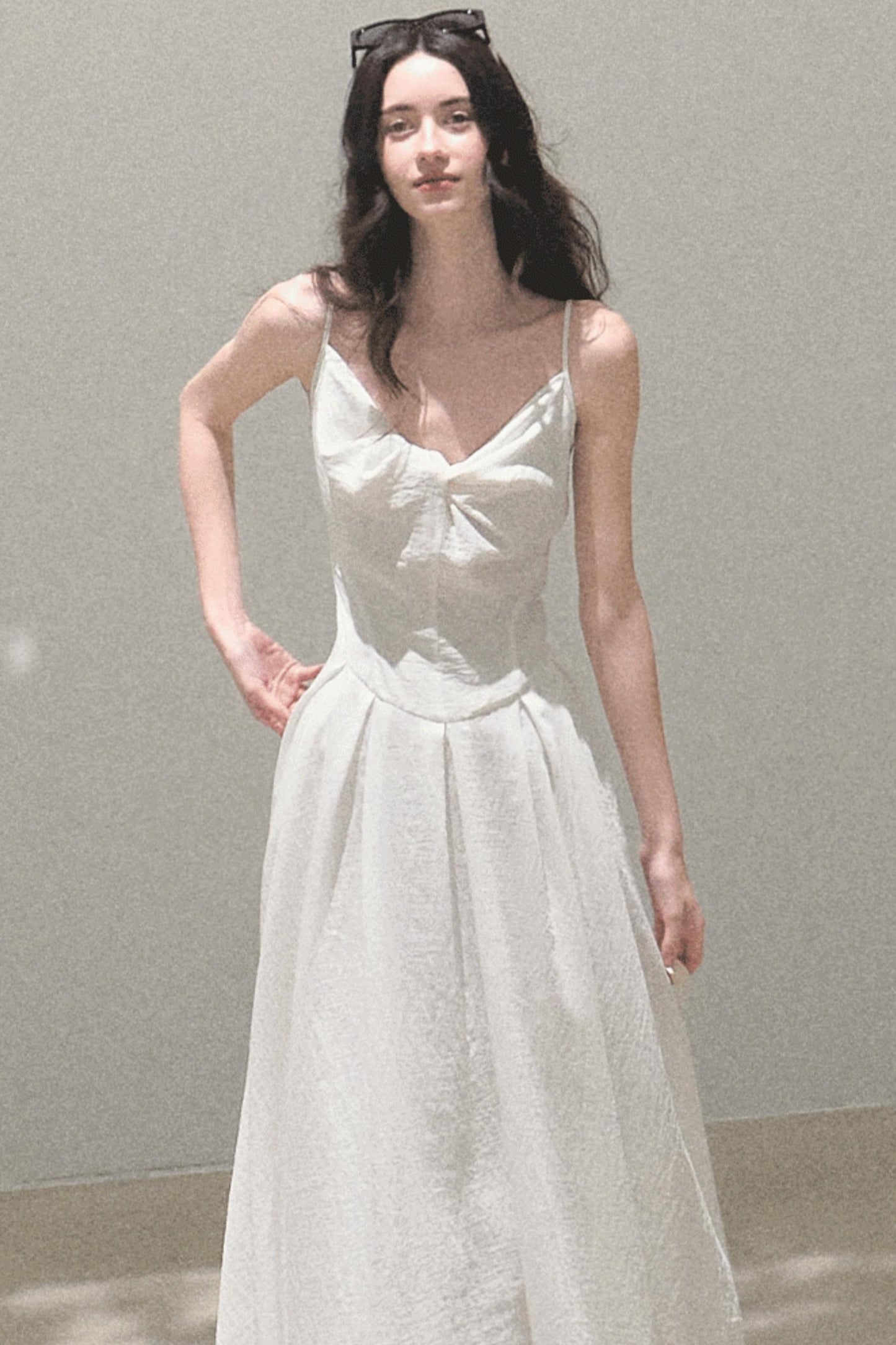 Vintage Ice Linen Camisole Dress