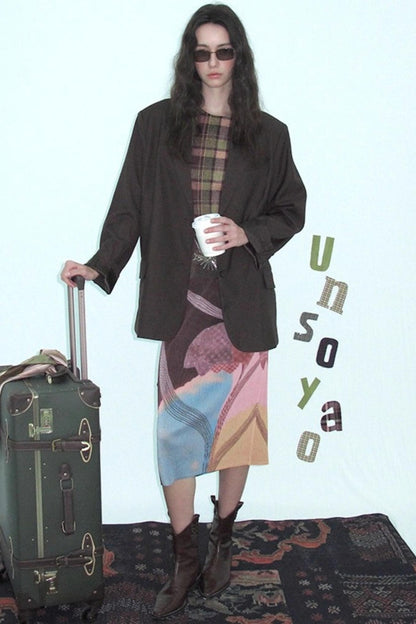 Vintage Autumn Shoulder Pad Blazer