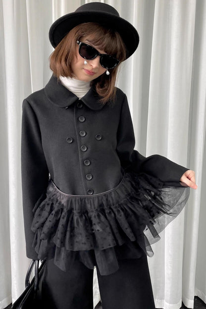 Deodorizing Mesh Lace-Up Shawl Cape