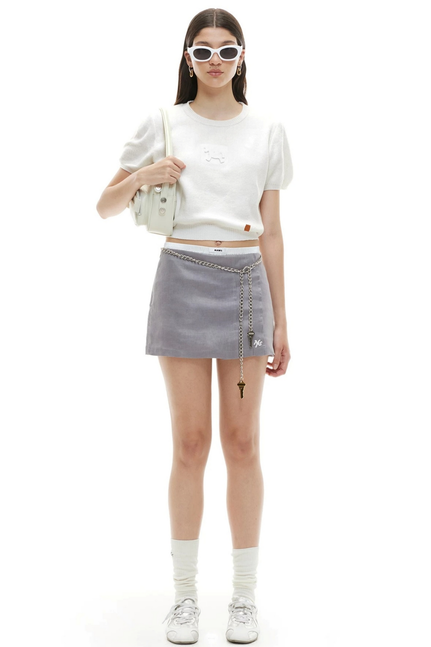 Embossed Pony Knit Tee