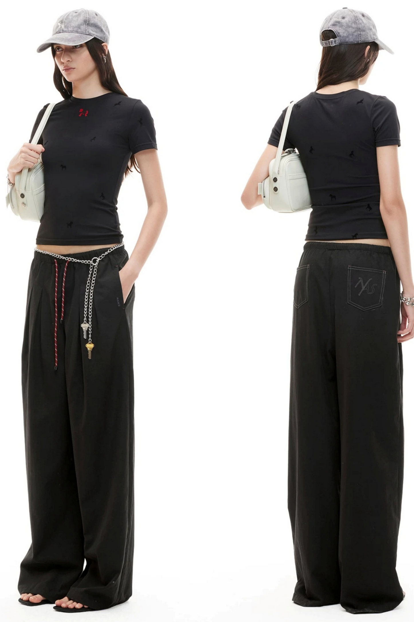 Silky Tencel Pleated Pants