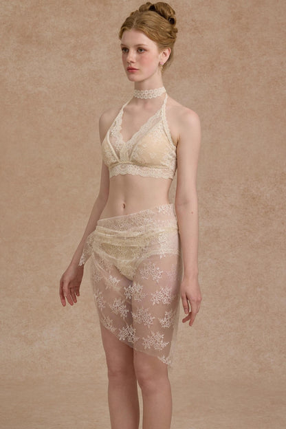 French Lace Halterneck Top