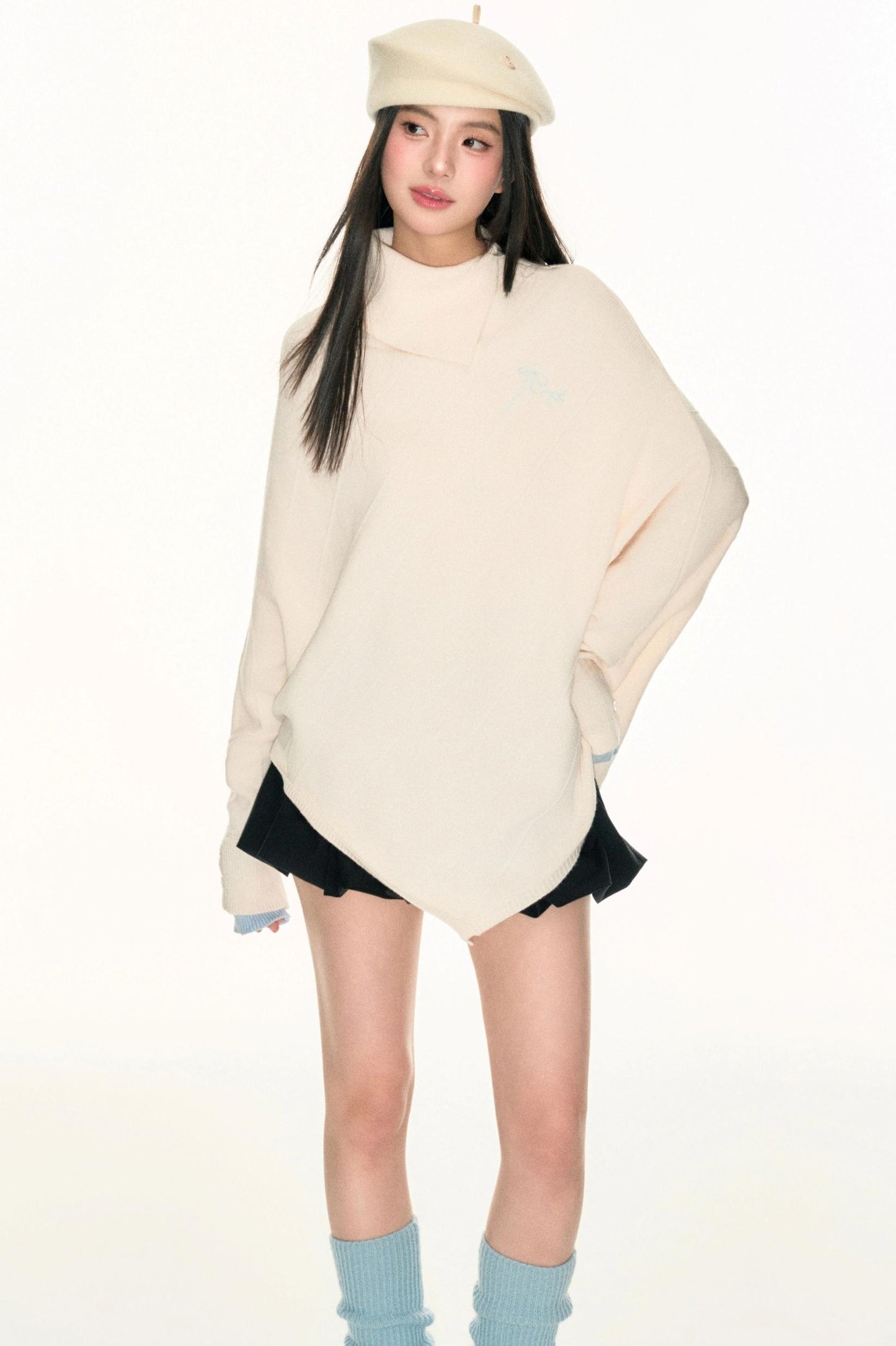 Embroidery Logo Cape Knitwear