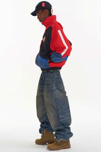 Jacke mit Patchwork-Fransenkanten