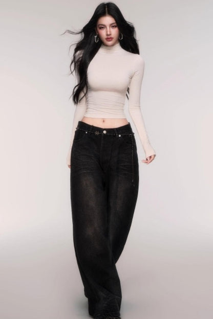 High Stretch Semi-Turtleneck Top