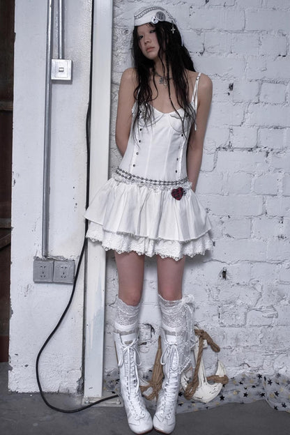 White-Black Sailor Hat