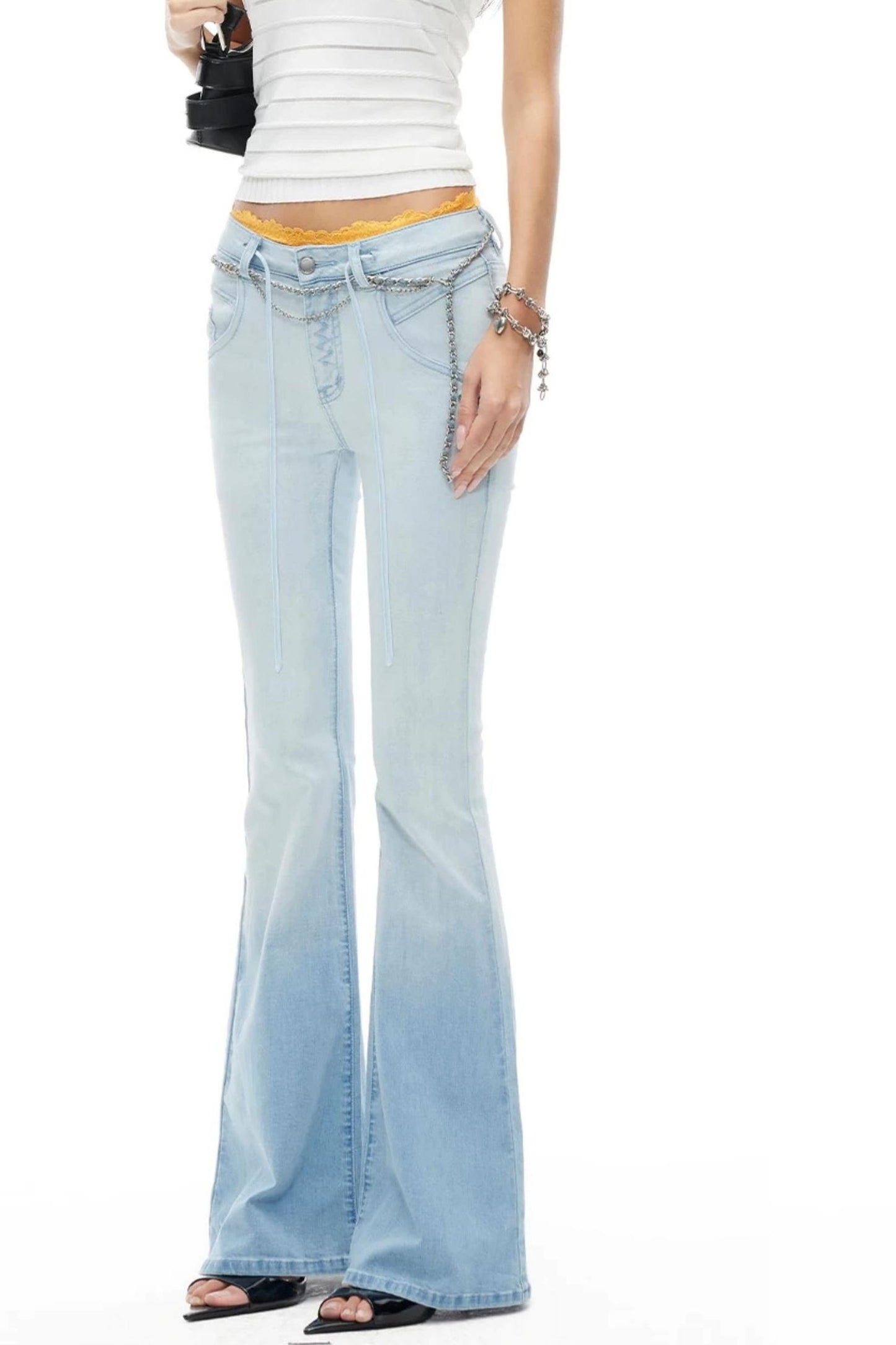 Hemp Tight-Fitting Bootcut Jeans