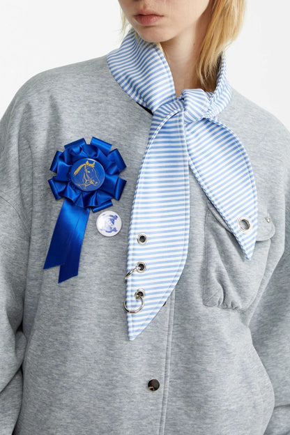 Rabbit Collar Sweatshirt Jacket