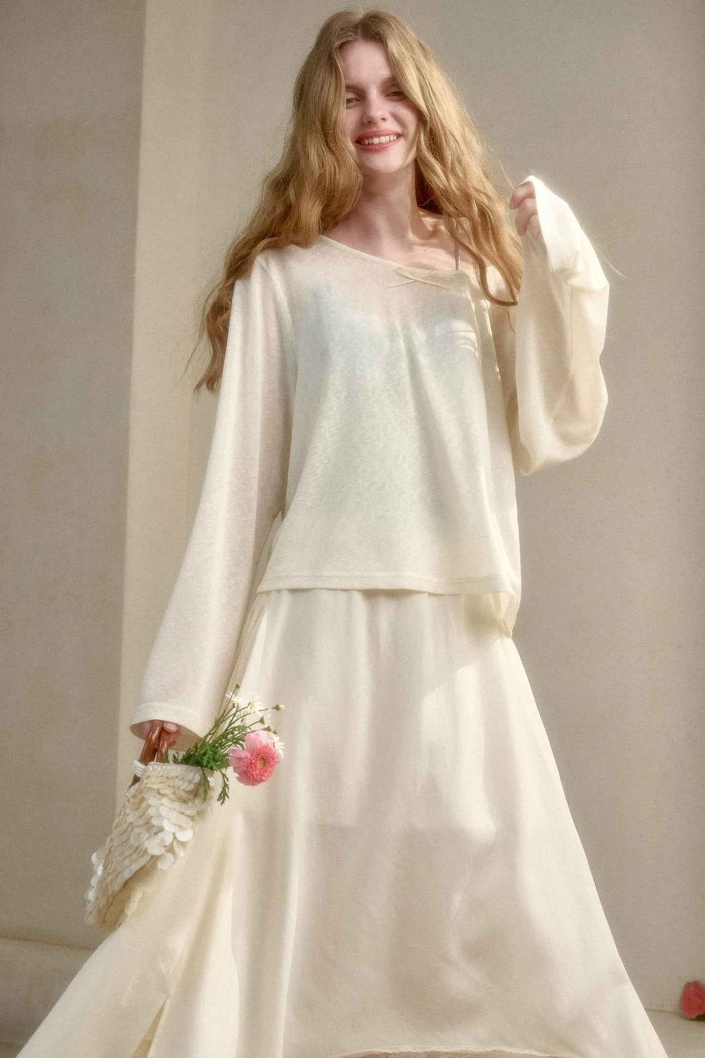 Natural Lyocell Cloud Blouse