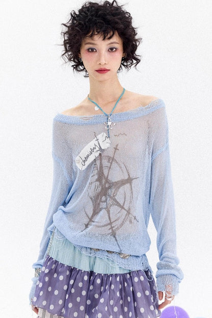 Dual-Tone Strapless Blouse