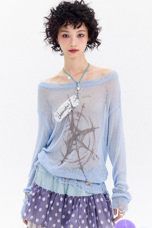 Dual-Tone Strapless Blouse