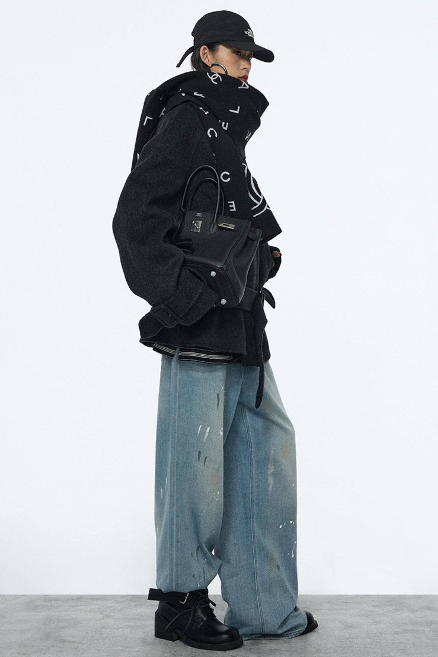 Splash-Ink Vintage Denim Pants