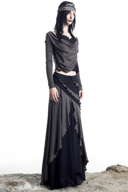 Fake Two Halterneck Swing Top