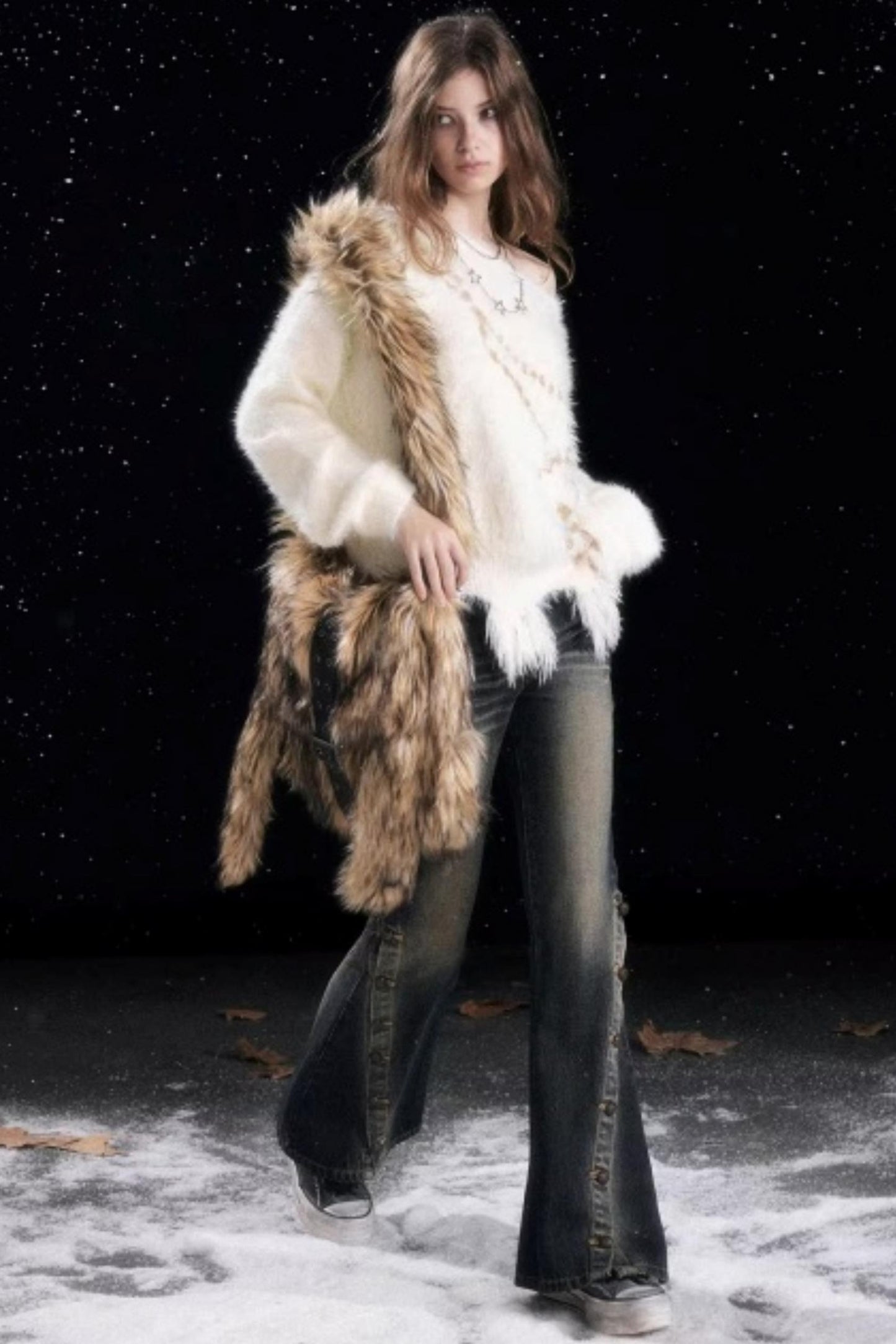 Punk Rabbit Ear Furry Bag